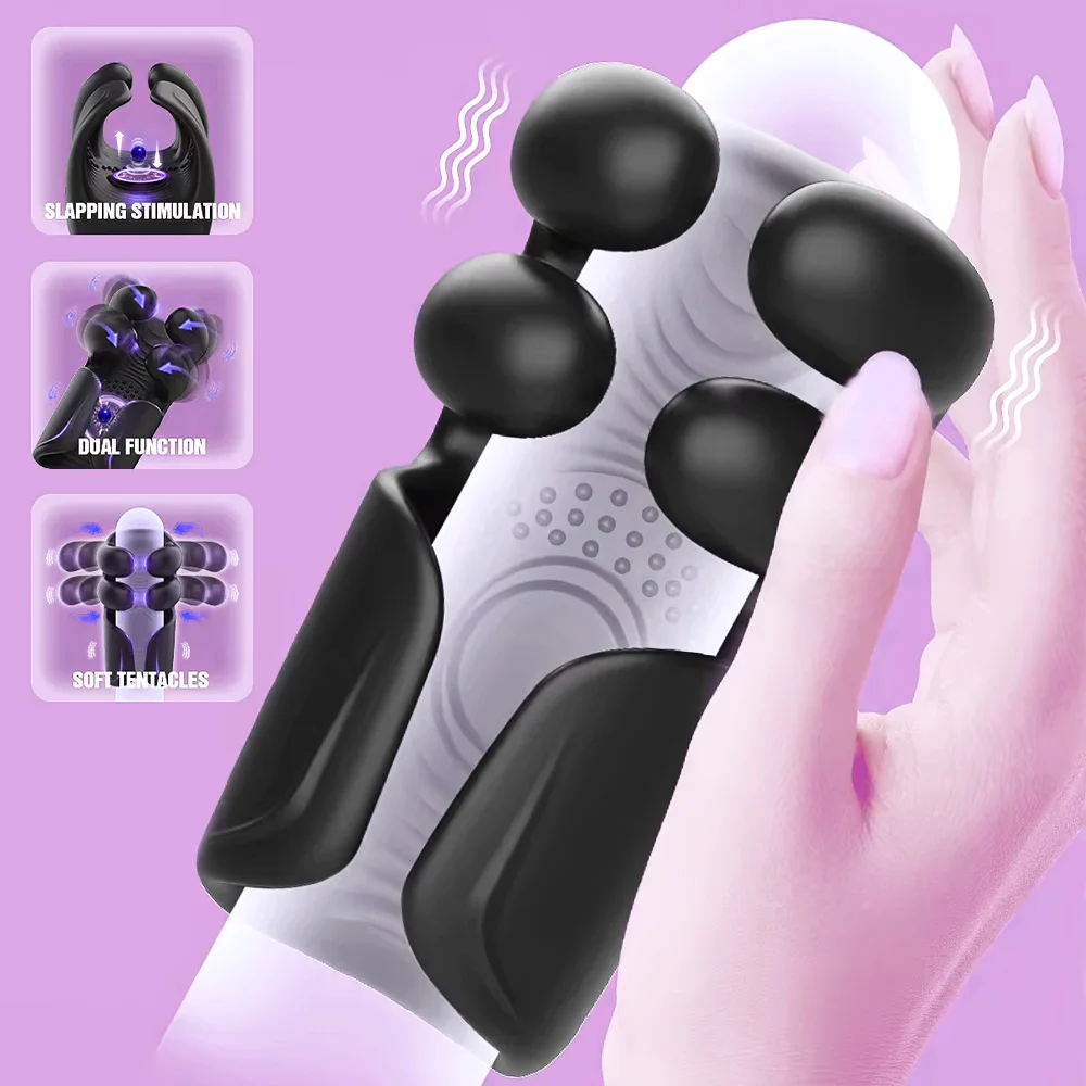 Мужской Массажер Для Пениса, Вибратор Для Стимуляции Головы, Задержка ...