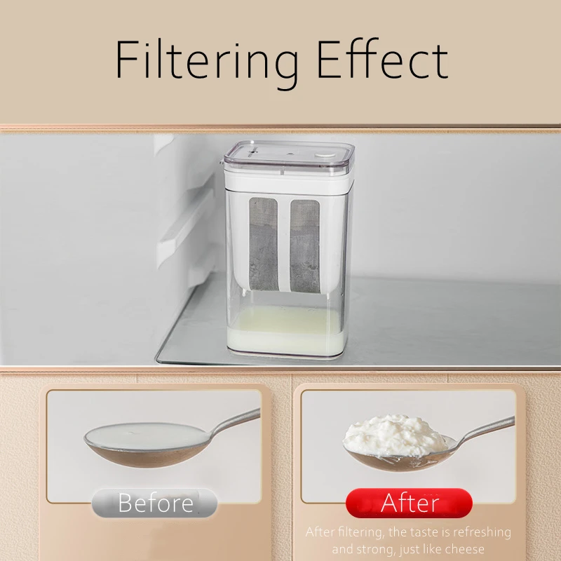 Сертифицированный контейнер LFGB для фильтрации йогурта