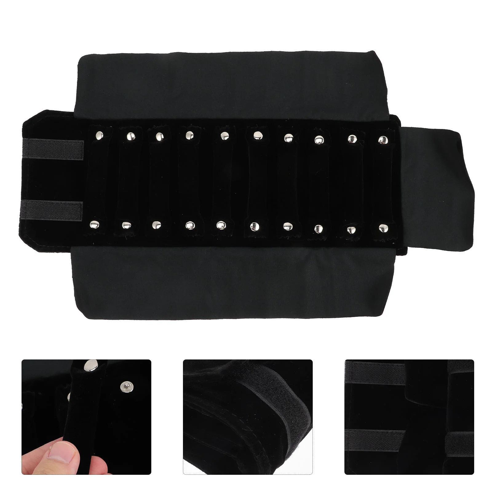 

The Ring Storage Roll Bag Jewelry Organizer Pouch Portable Bags Foldable Travel