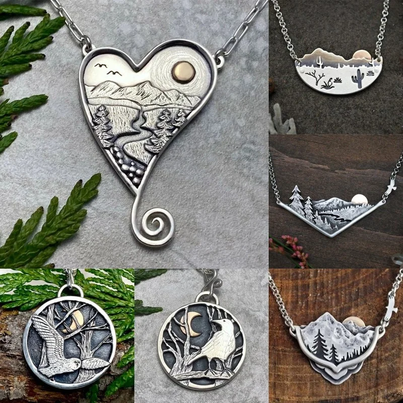 Ожерелье из нержавеющей стали для женщин и мужчин помолвка с подвеской в виде