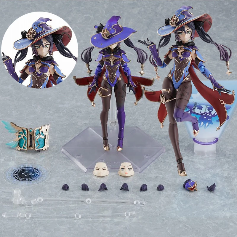 

15 см Figma #548 Genshin Impact Mona Аниме Фигурка Мона зеркало отражение Дума экшн-фигурка Коллекционная модель Кукла игрушки подарки