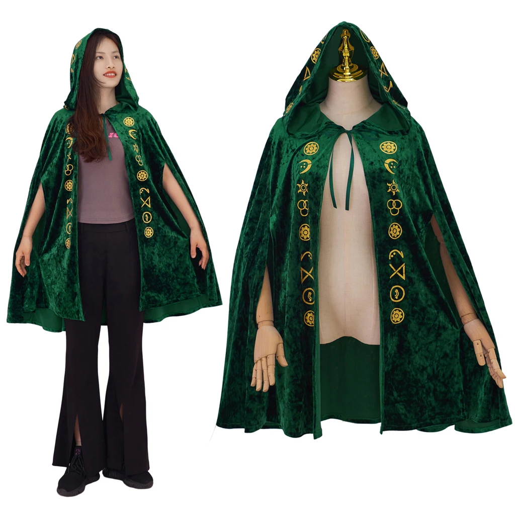 Кино Pocus2, плащ ведьмы с капюшоном, Мэри Сандерсон, сестра, костюм для косплея, Хэллоуин, карнавал, искусственная накидка для взрослых
