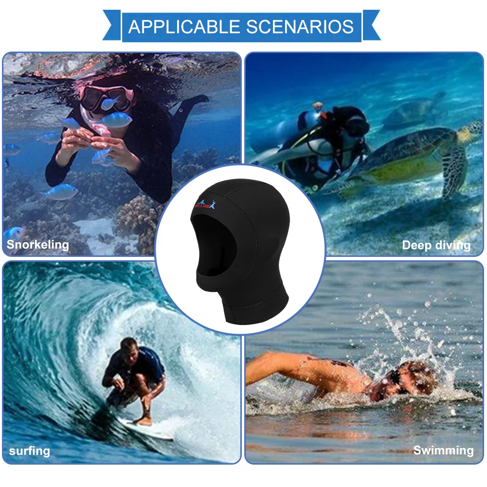 

Неопреновая шапочка для подводного плавания, портативная шапочка для плавания, легкая, с защитой от холода, быстросохнущая, солнцезащитная, для спорта на доске для серфинга
