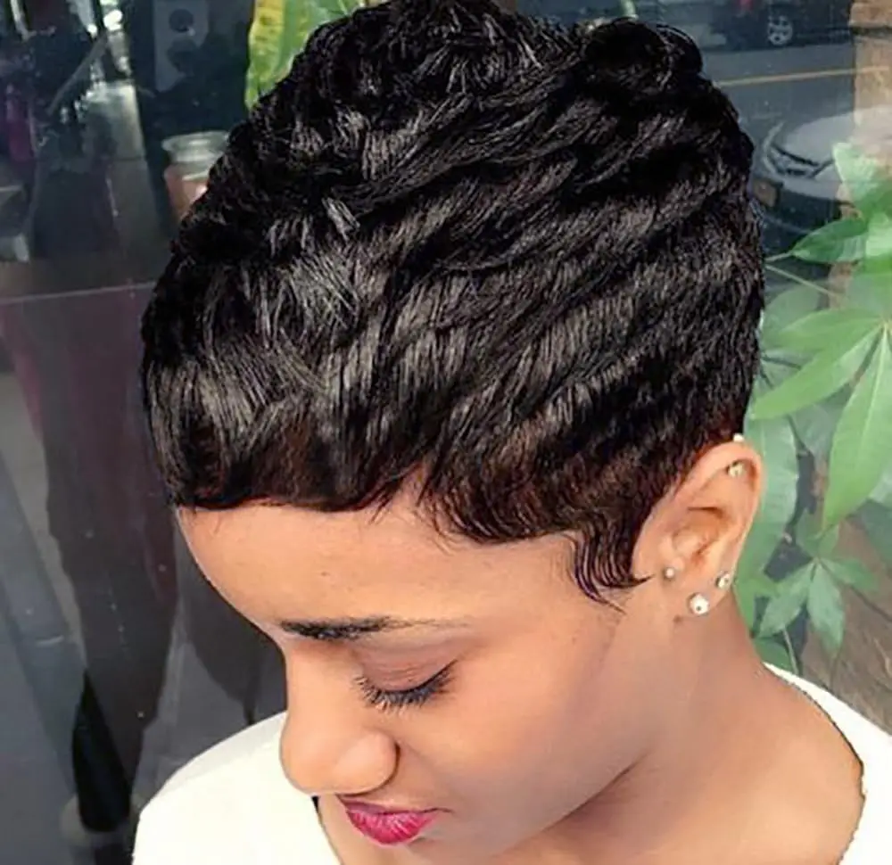 Парик Феи Человеческие Волосы Для Женщин На Спине Короткие Натуральные