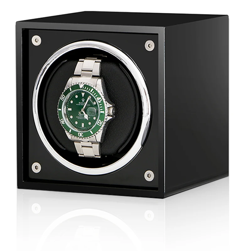 

Намотка для автоматических часов, одинарная деревянная коробка для хранения аксессуаров для часов, роскошная коробка для хранения часов