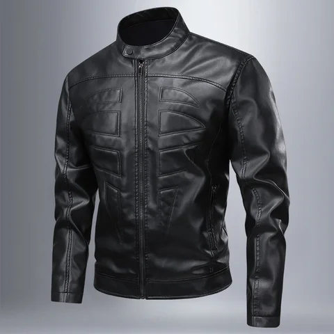 Мужская осенне-весенняя куртка из полиэстера