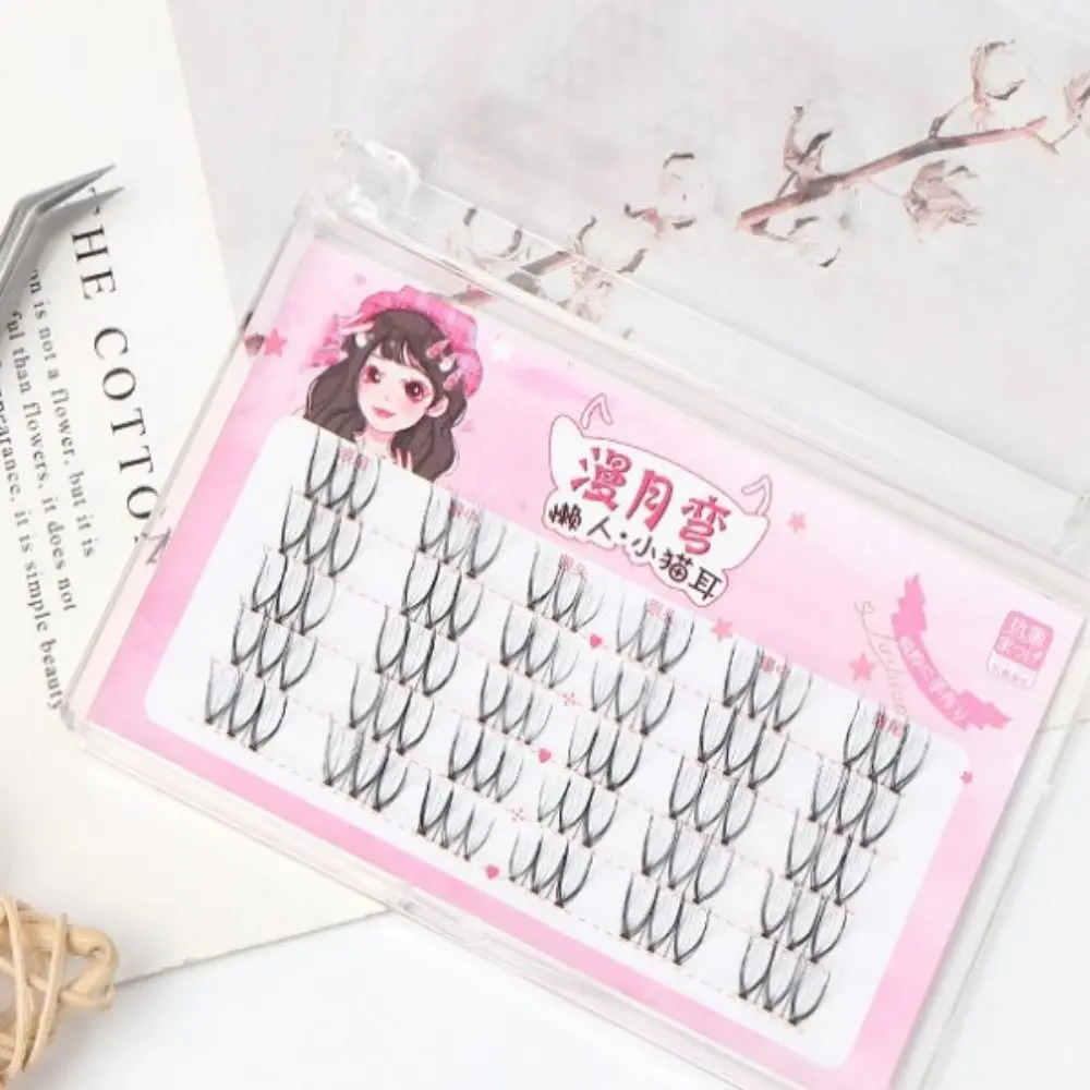 V-образные накладные ресницы Кластерные сегментированные Индивидуальные