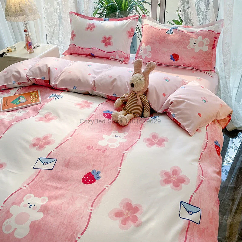 Постельное белье в скандинавском стиле для девочек мальчиков детей мультяшный