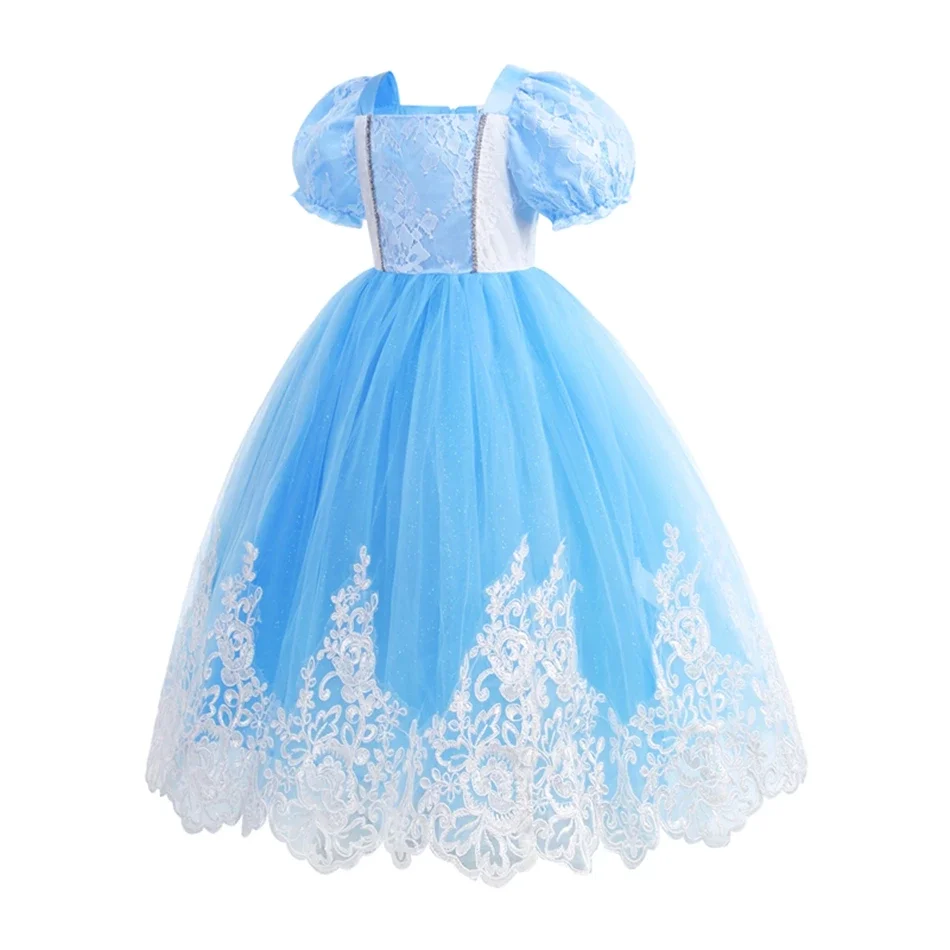 Платье Золушки детское платье с цветочным узором на день рождения вечерний