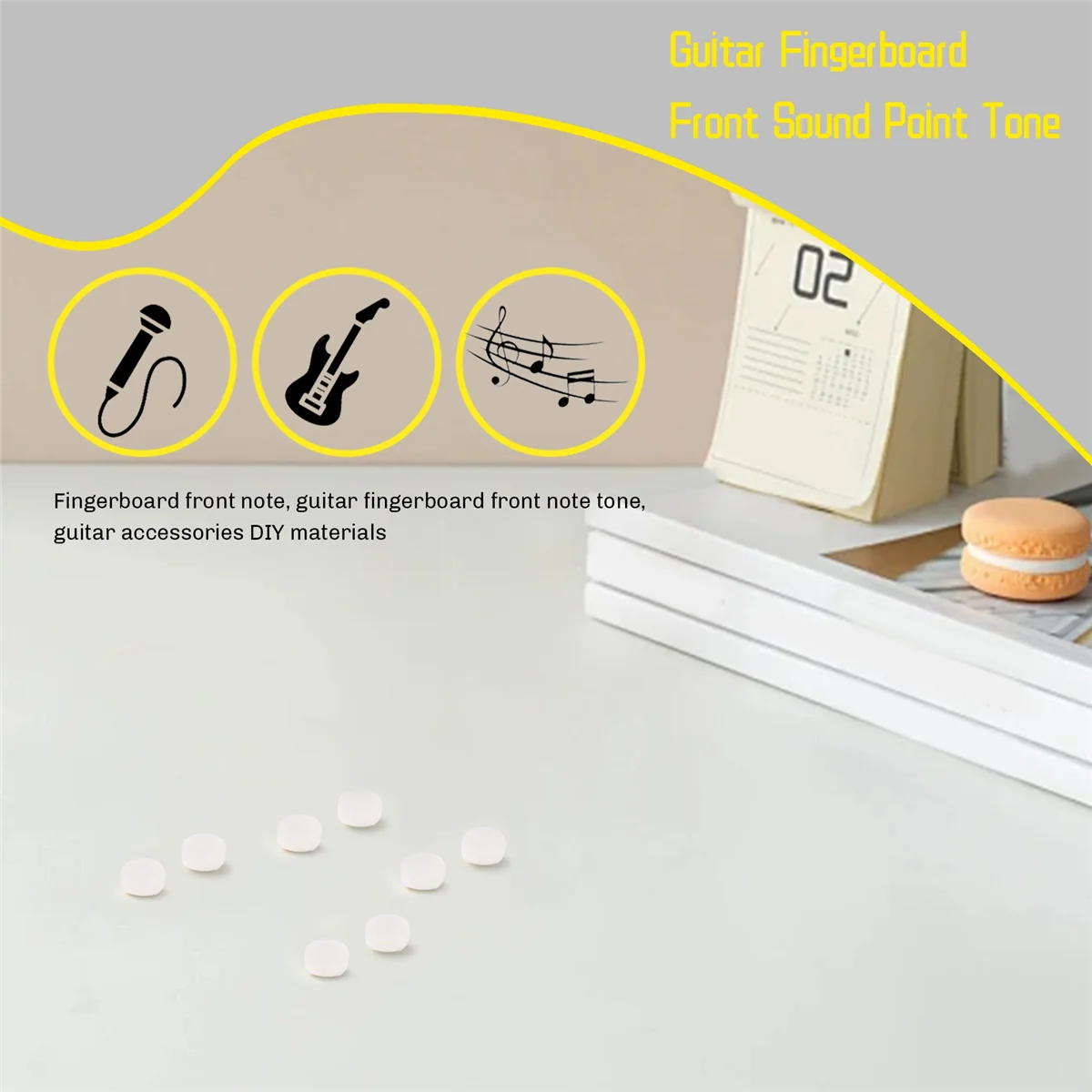 100 шт. инкрустация грифом гитары гриф боковая точка светящийся материал диаметр 6