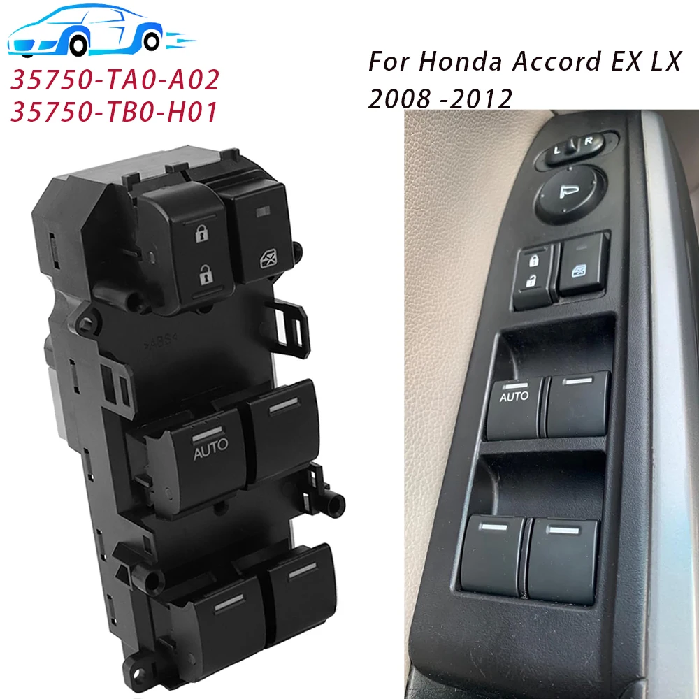 Кнопка переключения главного окна питания 35750-TA0-A02 35750-TB0-H01 для Honda Accord EX LX 2008 2009 2010
