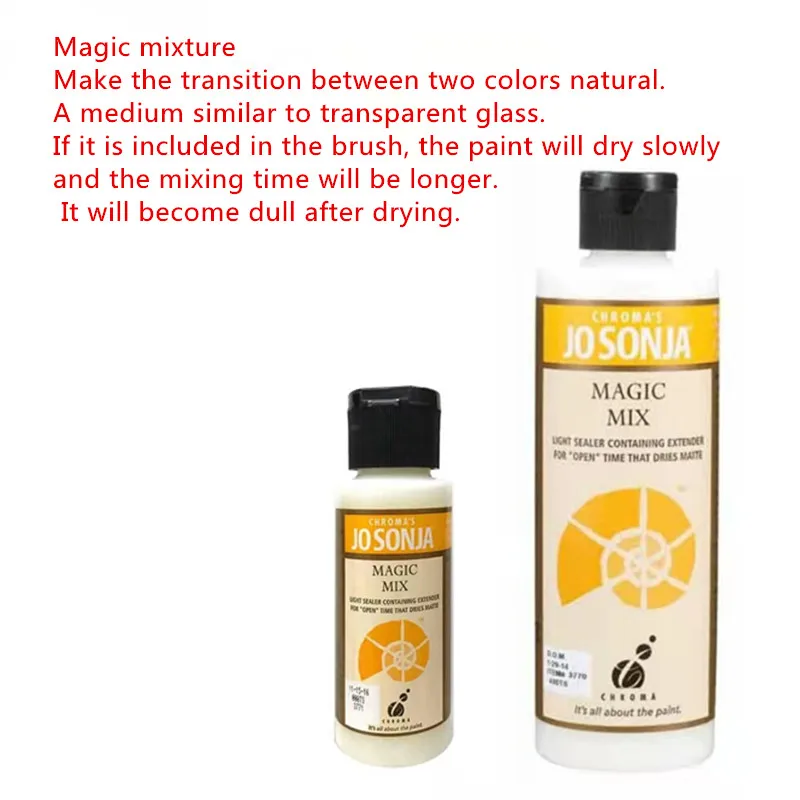 

Acrylic Paint Blending Agent Pen Coating Model MAGIC MIX Divine Oil Make 2 Colors Transition Naturally Slow Drying Longer Mixing