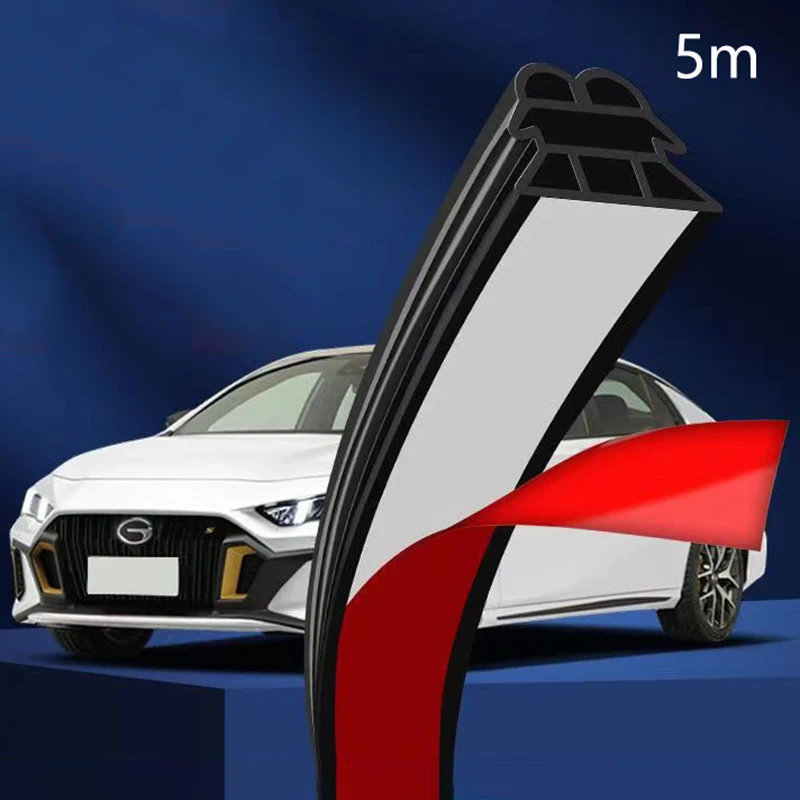 

5 метров/компл. автомобильные уплотнительные ленты, трехслойные утолщенные уплотнительные ленты, универсальные звукоизоляционные погодные полоски, звукоизоляционные аксессуары