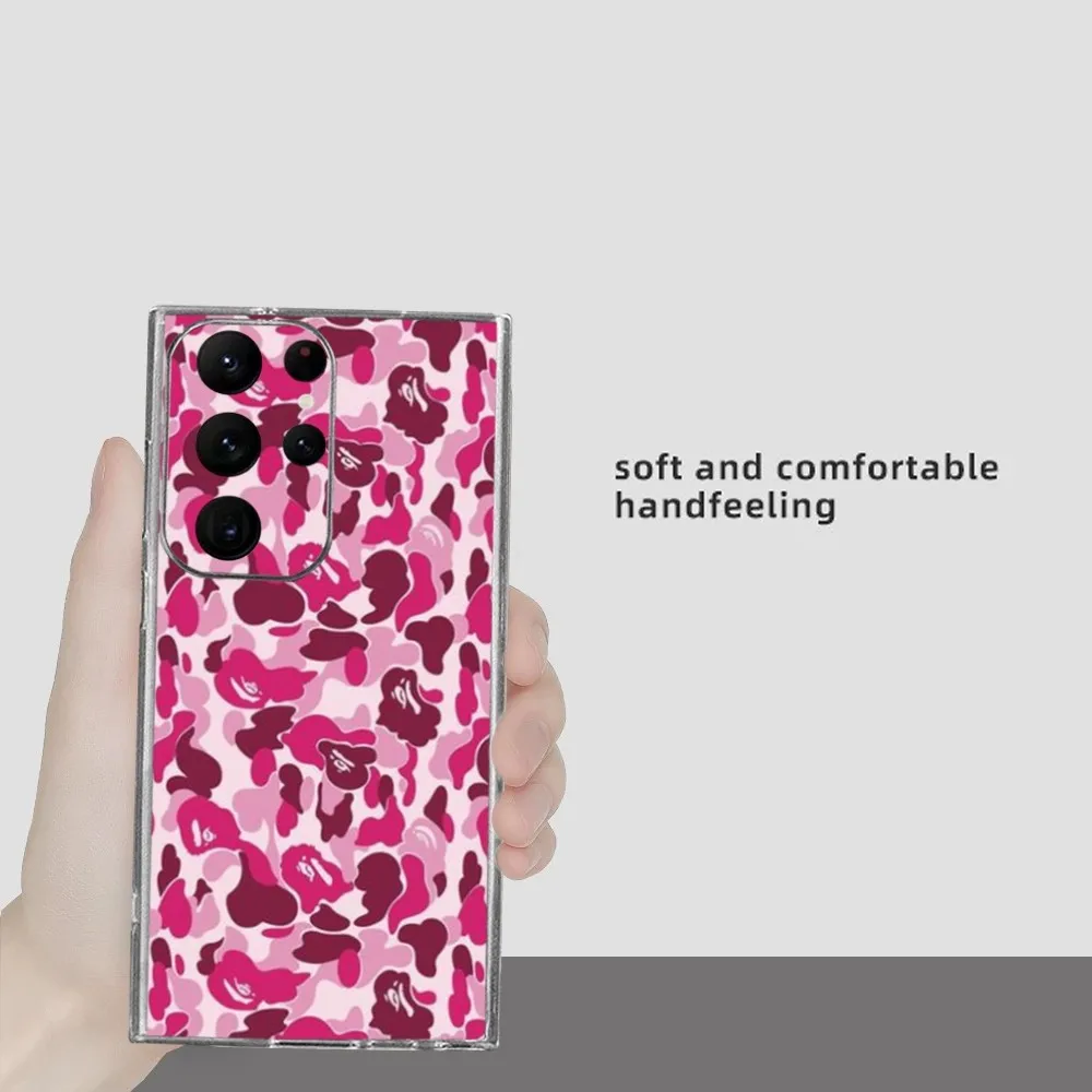 Чехол для телефона ABC CAMO B-bape-E Samsung Galaxy S24 Ultra S22 S23 S21 S20 5G защитный силиконовый чехол