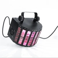 colorful led laser flash disco double butterfly light mini derby led effect dmx512 for dj stage lamp nightclub bar home party