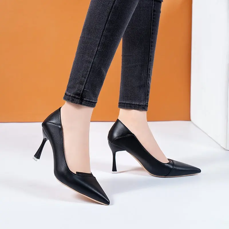 

Женские туфли с острым носком, на высоком каблуке-шпильке, весна-осень 2022