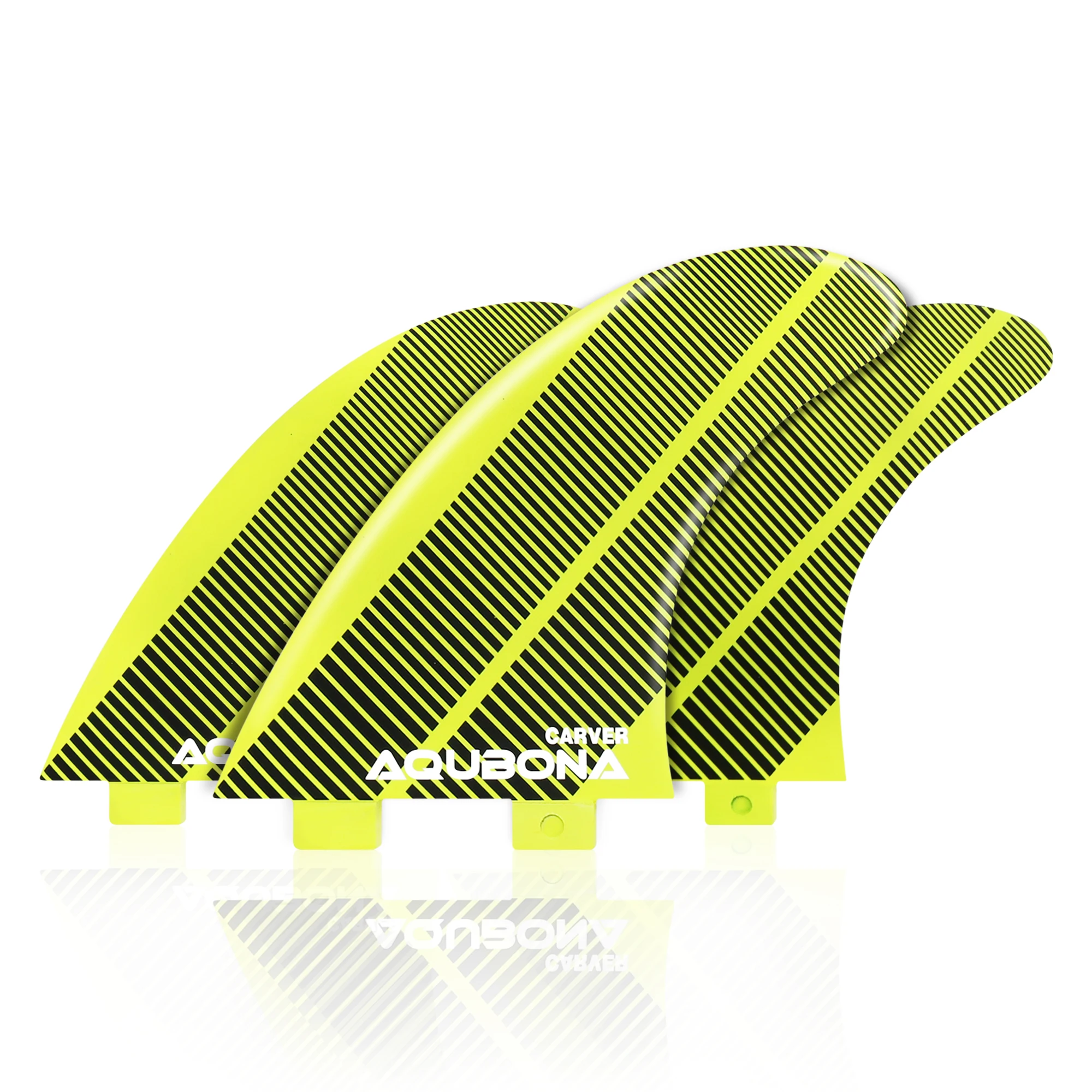 Ласты для доски серфинга с двойными выступами совместимый набор тройных пластин