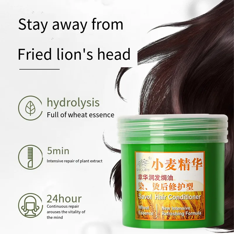 

Hair Treatment Masks Wheat Essence Moisturizing and Baking Oil Hair Mask Dyeing and Scalding Repair Smooth Moisturize Hair Mask