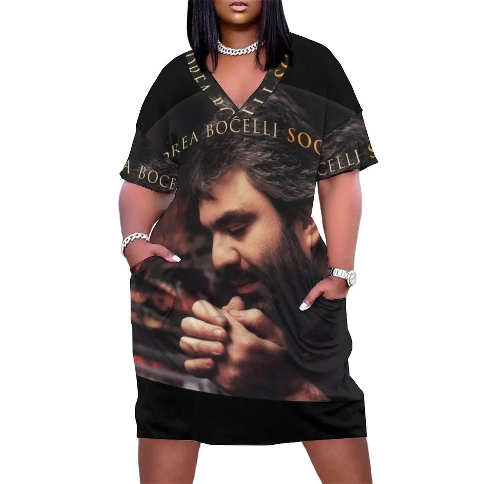 Andrea Bocelli sogno Свободное платье с карманами Платье феи на день рождения для женщин