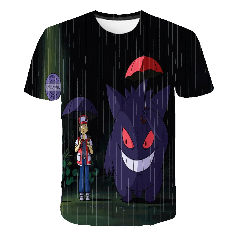 

Children Cartoon Anime Print Totoro Funny Tshirt Boys and Girls Summer Clothes Kids Cartoon T-shirt Baby Fashion Girls Shirts