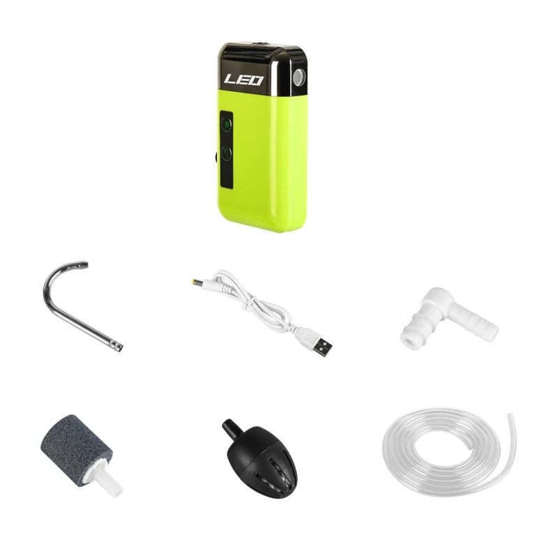 

Уличный воздушный насос для рыбалки с оксигенацией, USB Перезаряжаемый интеллектуальный датчик, водяной кислородный насос, портативный умный индукционный светодиодный