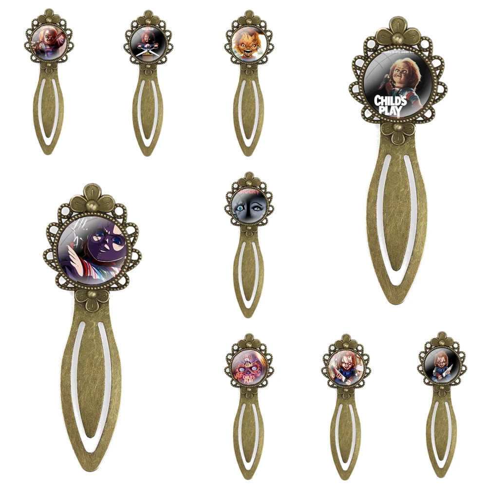 Креативные металлические закладки, подарок для друзей, канцелярские принадлежности для школы и офиса, чурса Чаки, детские игрушки, милый подарок клиенту