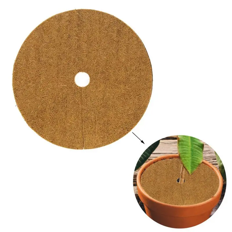 

Round Tree Mat Potted Soil Moisturizing Covering Film Tree Trunk Protector Mat Flower Pot Coconut Fiber Mulch Gardening Tools
