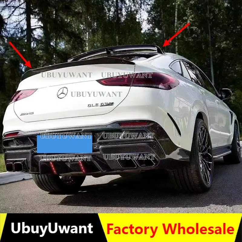

For Mercedes-Benz GLE Class GLE Coupe C167 GLE350 450 GLE53 AMG GLE63 Rear Carbon Fiber Tail Modification 2021 2022+