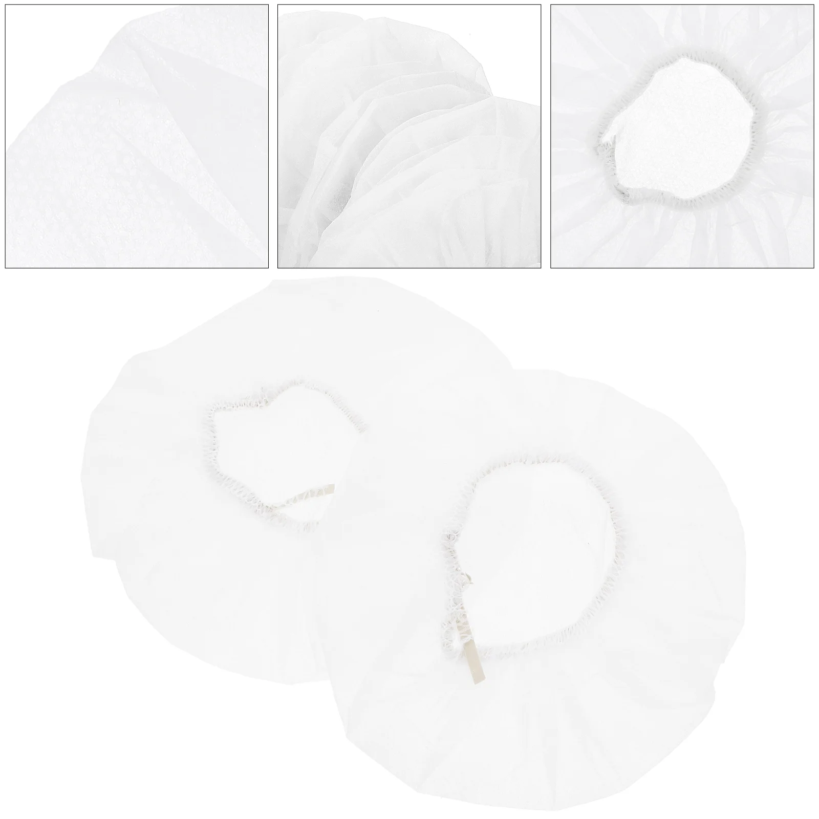 

100 Pcs Disposable Earmuffs Headset Sanitary Cover Headphone Non-woven Fabric Covers