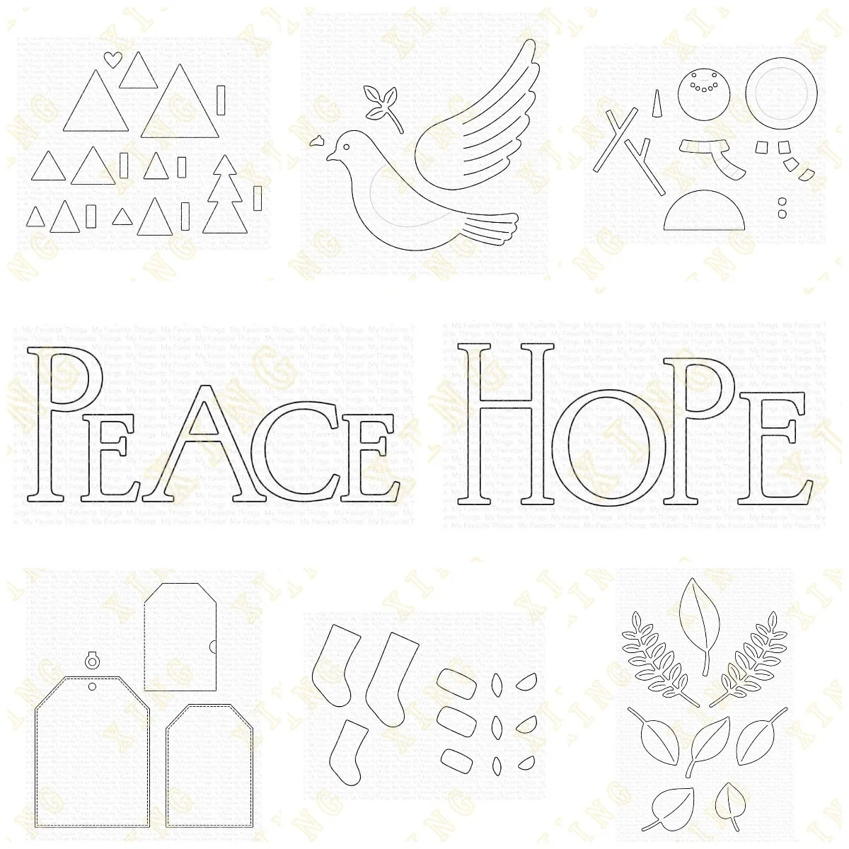 

Metal Cutting Dies Scrapbook Diary Decoration Stencil Embossing Template Diy Greeting Card Handmade Christmas Trees Tag Stocking