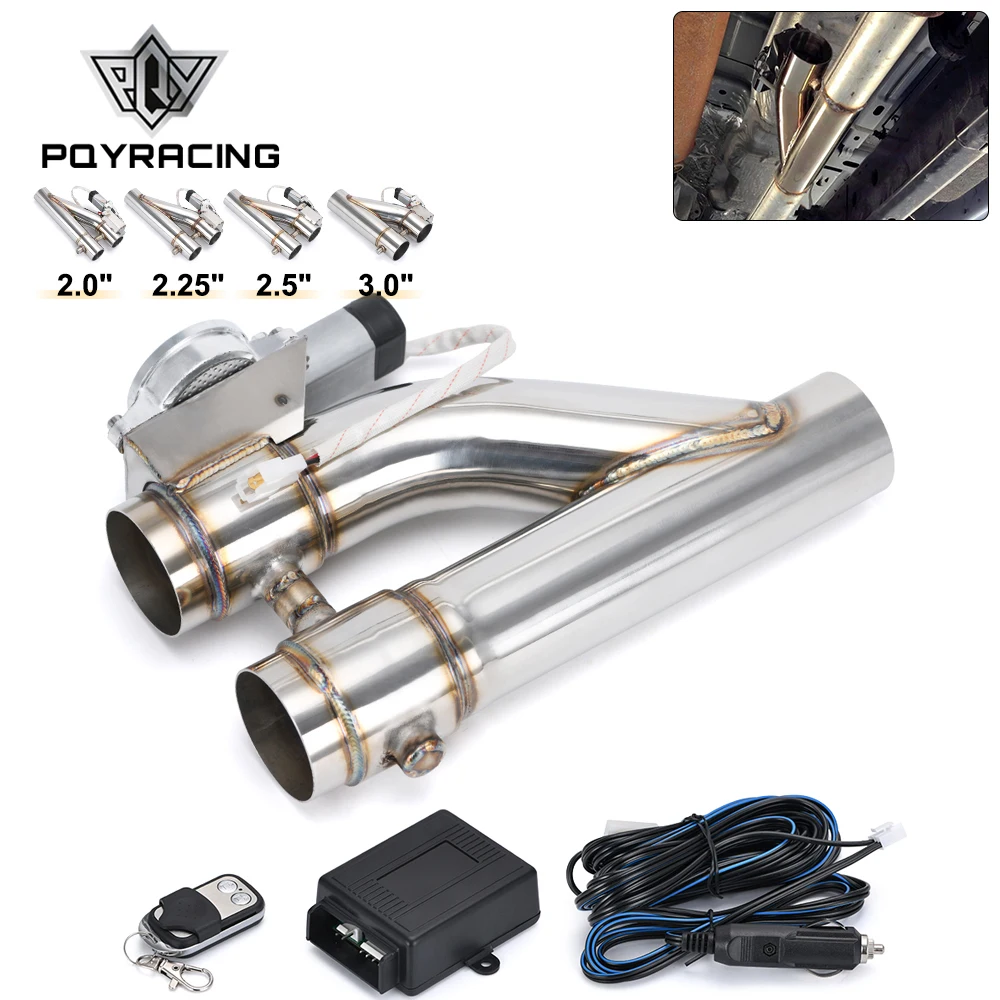 

Universal 2" 2.25" 2.5" 3.0" Stainless Steel 304 Electric Exhaust Downpipe Cutout E-Cut Out Dual-Valve Remote Wireless New