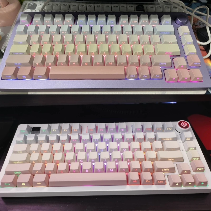 

Двойные колпачки из АБС-пластика для механических клавиатур Колпачки с боковым принтом и подсветкой