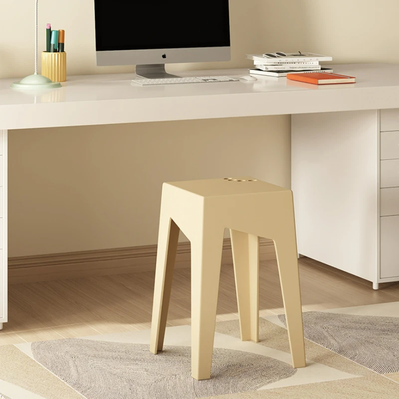 

Office Kitchen Dining Chairs Modern Plastic Cafe Makeup Dining Chairs Outdoor Stackable Silla Escritorio Household Items YY50DC