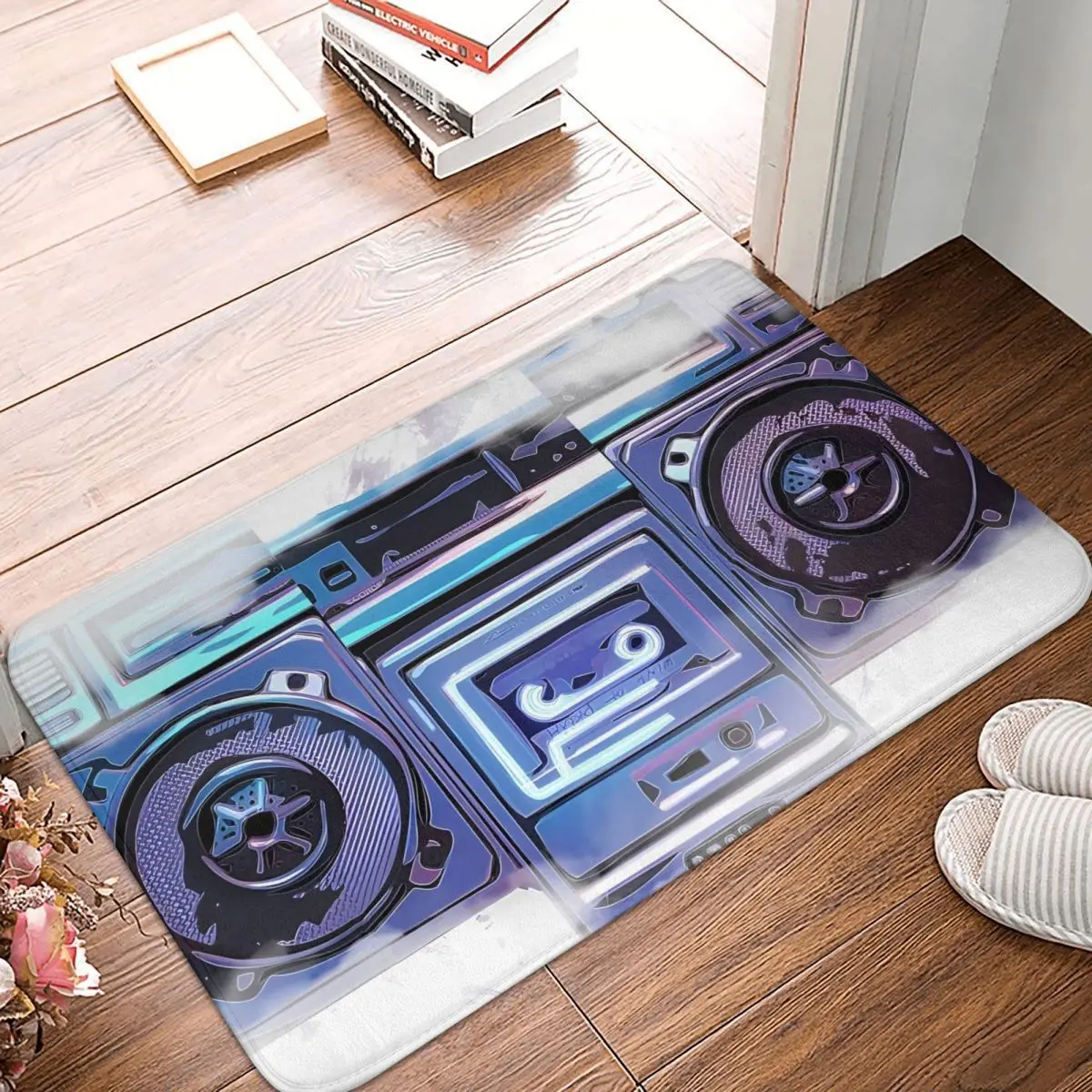 Cloud Boombox Boom Box Music Bathroom Mat Rug Home Doormat Kitchen Carpet Decor