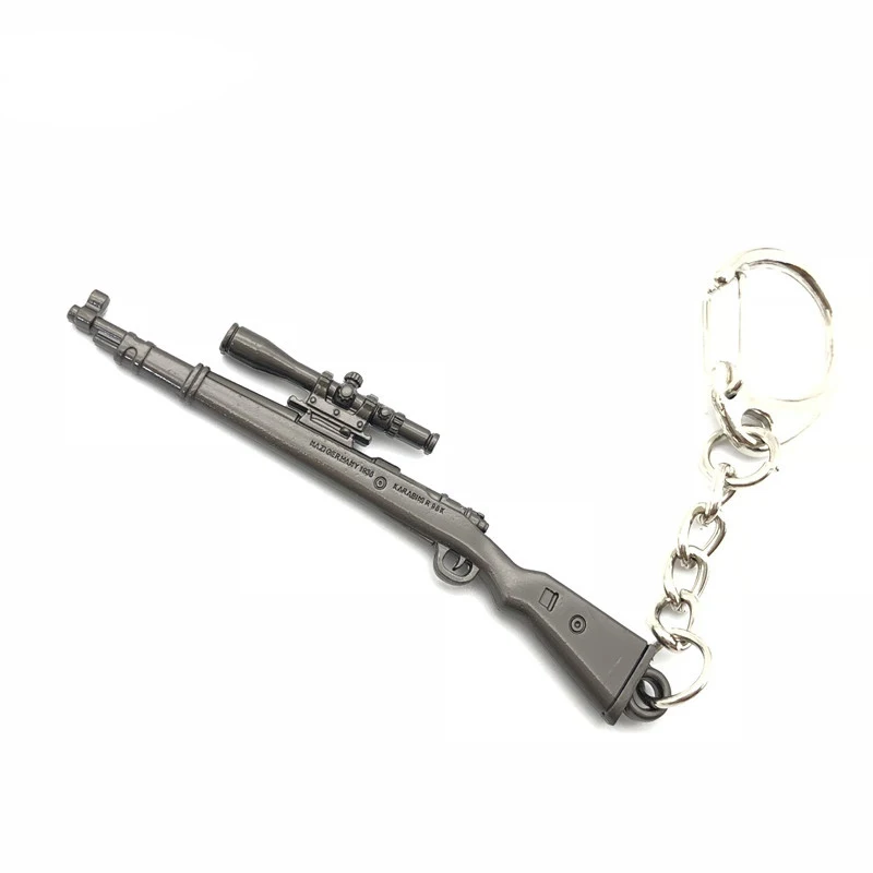 Новая модель оружия брелок с пистолетом черного цвета пулемета для ключей сумка