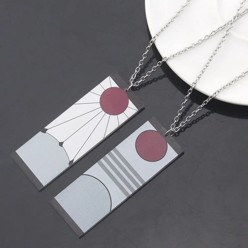 Модное Аниме-колье Для Косплея Kimetsu No Yaiba Blade Ghost Design Tanjirou Sabito Makomo Flower Fox Motif Унисекс