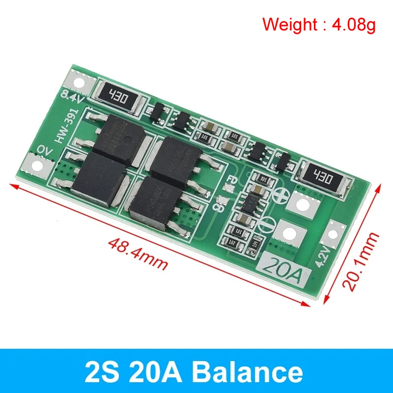 

1/3 шт. 2S 3A 4A 5A 8A 10A 13A 20A 7,4 В 8,4 В литий-ионная плата защиты литиевой батареи 18650/плата BMS Стандарт/баланс