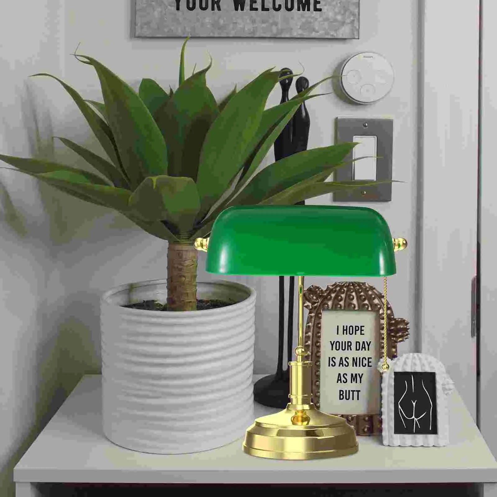 Настольная лампа в стиле ретро сменный абажур торшер винтажные зеленые абажуры