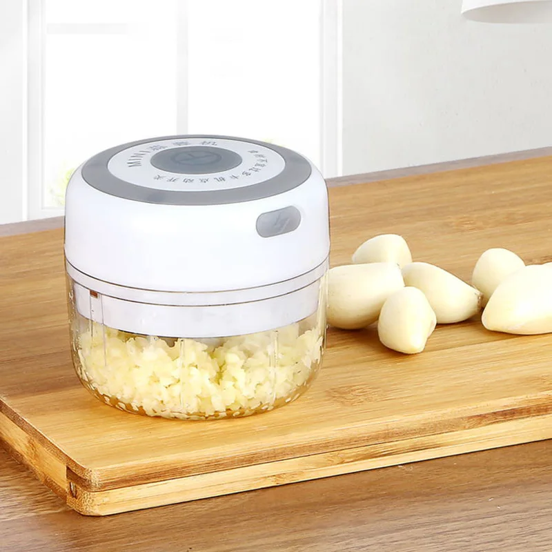 

Electric Kitchen Chopper Garlic Masher Meat Grinder Mini Food Garlic Vegetable Chopper Crusher Rechargeable Food Processor