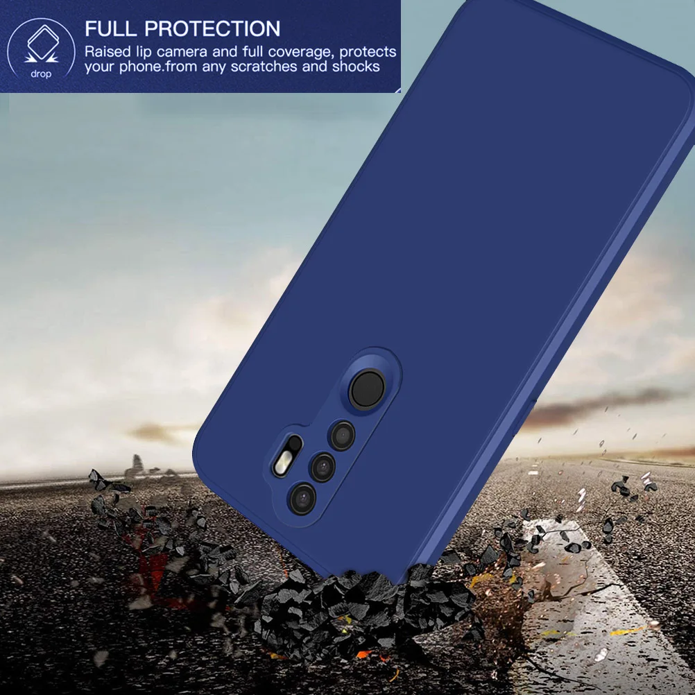 360 ° бамперы чехол на весь корпус для OPPO A5 A9 2020 A15S A16S A92S A54 A32 A33 A53S Reno 4Z Realme 8 Pro полное