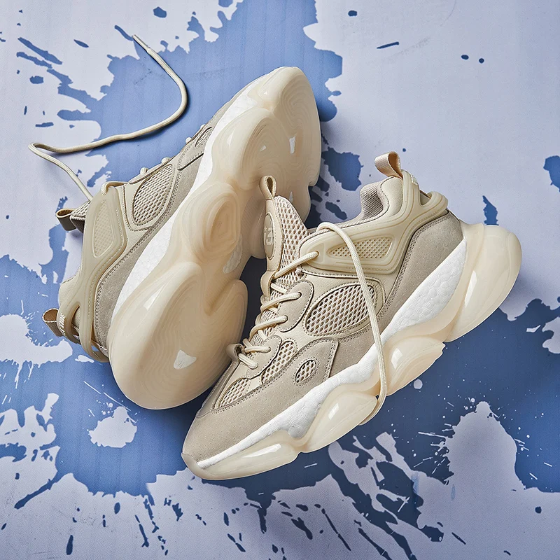 New Fashion Men's Running Shoes High quality Chunky Sneakers Men Shock-absorbing Sports Shoes Men Trainers Athletics Sneakers