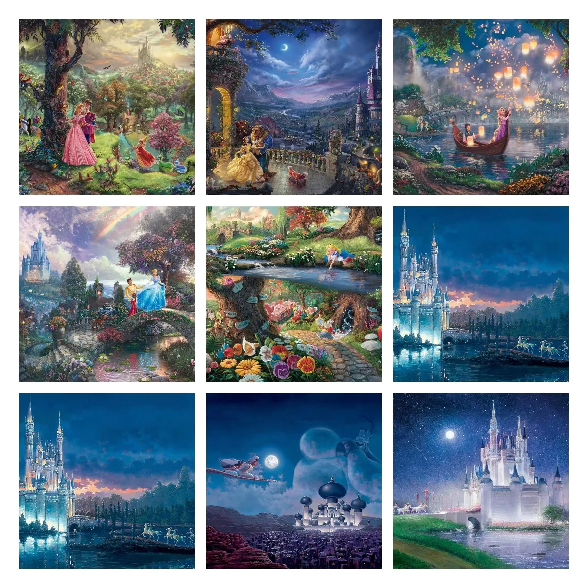 

Disney 5D DIY Fairy Tale World Diamond Painting Full Square/Round Drill Diamond Embroidery Cross Stitch Home Decor Gift