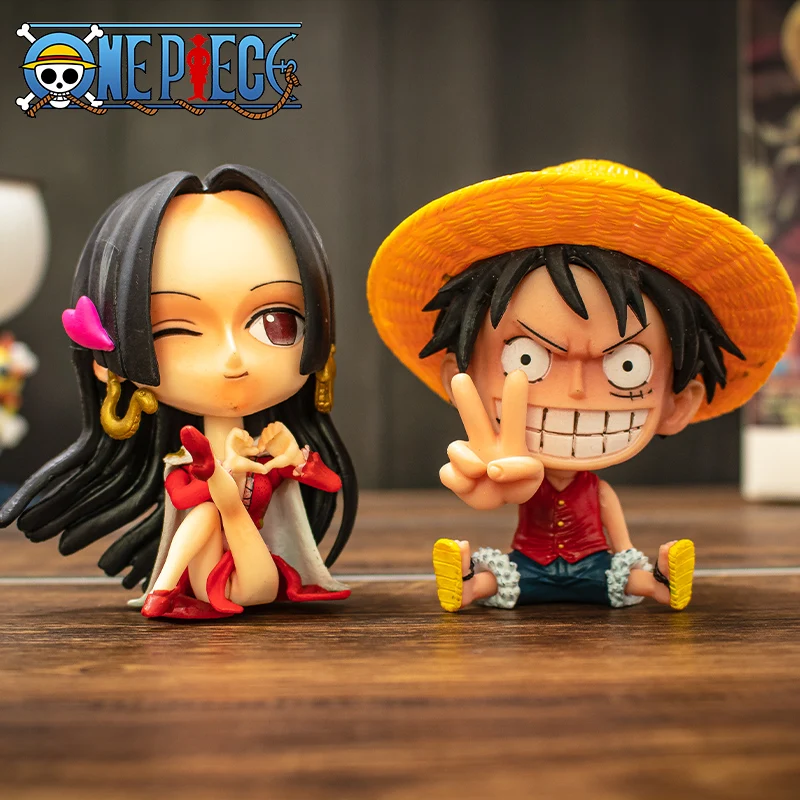 

15 Styles One Piece Zoro Luffy Sanji Anime Figure Ver. Robin Nami Brook Chopper PVC Car Decoration Figures Ace RANKY Usopp Model