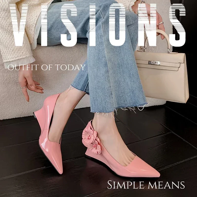 Женские туфли из натуральной кожи с острым носком 22-2024 см