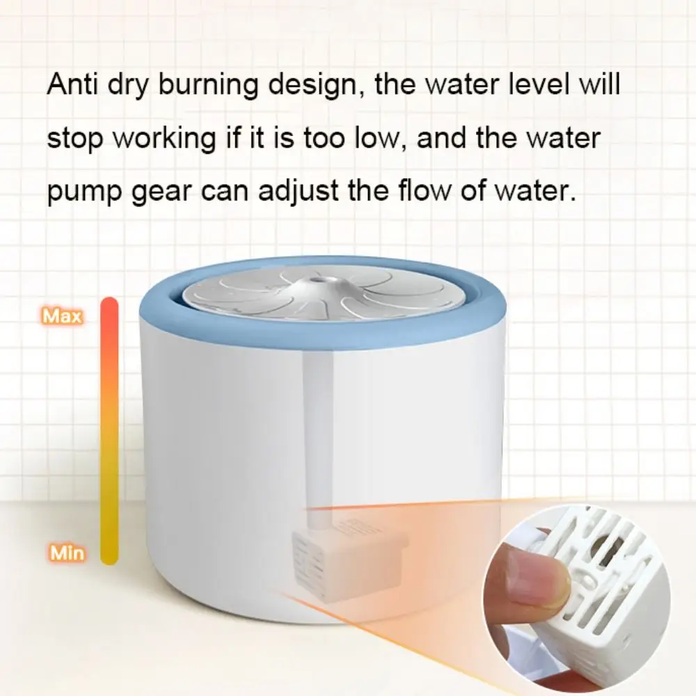 Автоматический питьевой фонтанчик для кошек бесшумный Электрический дозатор