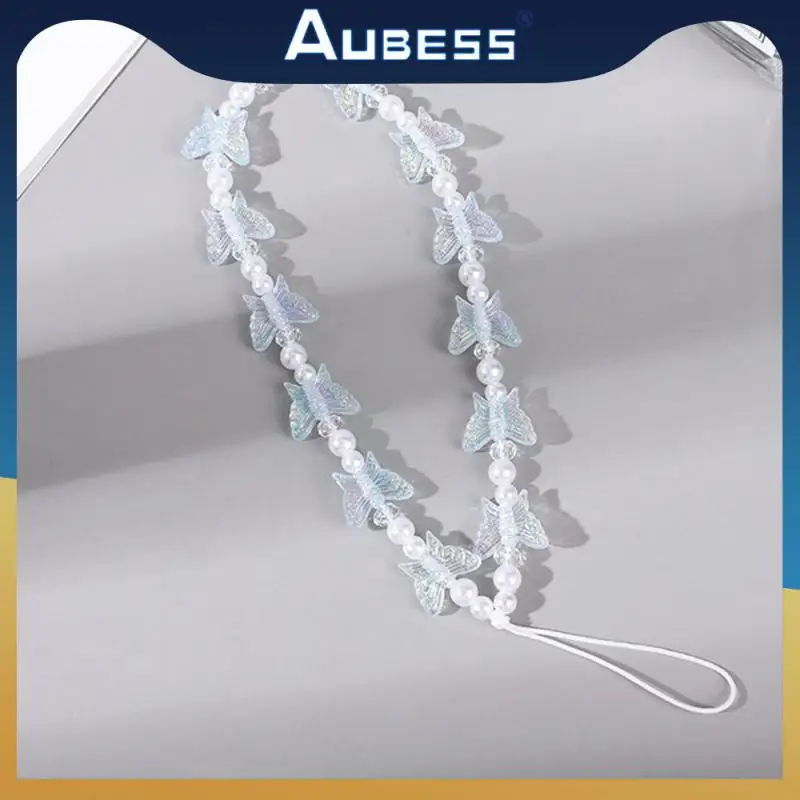 

Cellphone Pendant Portable Colorful Anti-lost Phone Charm Strap Butterfly Convenient Phone Case Lanyard Mobile Strap Lightweight