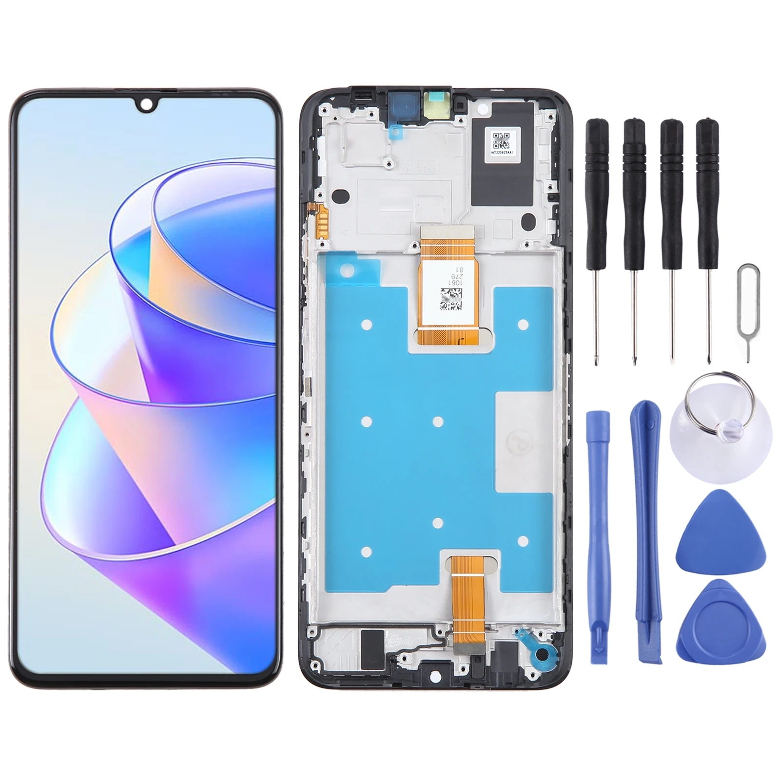 

Оригинальный ЖК-экран для Honor X7a дигитайзер Полный комплект с рамкой