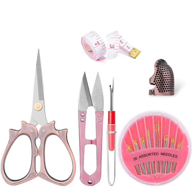 

Nonvor Professional Sewing Scissors Tool Set Tape Measure U Shape Clippers Seam Ripper DIY Embroidery Craft Tailor Scissors