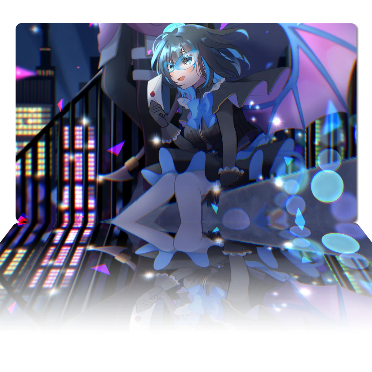 

YuGiOh Evil Twin Lilla Play mat TCG CCG Board Game Trading Card Game Mat Custom Anime Mouse Pad Rubber Desk Mat Zones Free Bag