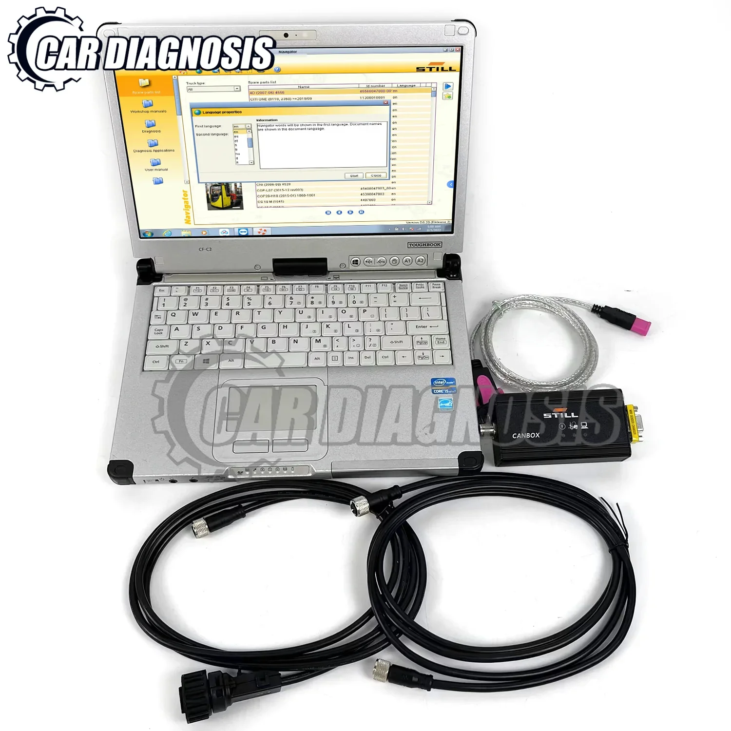 Фото CAN-бокс USB (OEM) 50983605400 для погрузчиков STILL, интерфейс CAN-бокс с программным обеспечением STILL STED V8.21+CF C2 для ноутбука №3